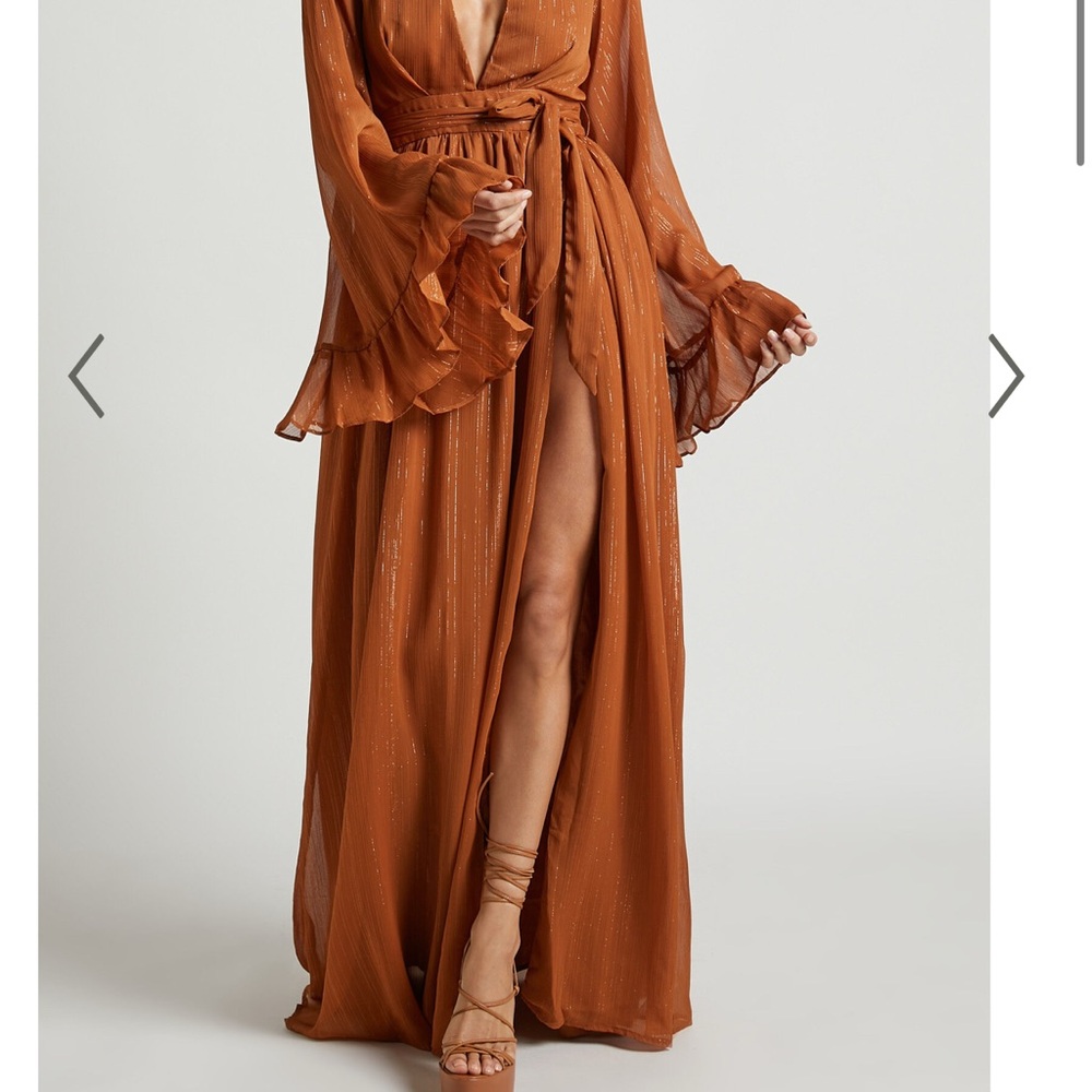 Showpo Rust Maxi Dress